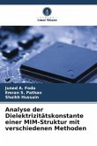 Analyse der Dielektrizitätskonstante einer MIM-Struktur mit verschiedenen Methoden