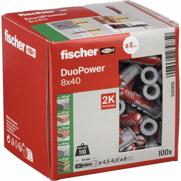 Fischer DUOPOWER 8x40 100 St. Fischer DUOPOWER 8x40 100 St.
