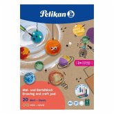 Pelikan Zeichen- und Bastelblock A4, 120g/m², 20 Blatt, Natur, FSC