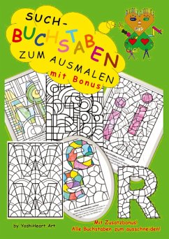 Cover Such-Buchstaben zum Ausmalen