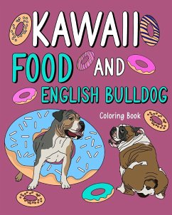 Kawaii Food and English Bulldog Coloring Book - Paperland