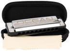 Ocean Rock Blues Harmonica in C, black (incl. stylish softcase and cleaning cloth)