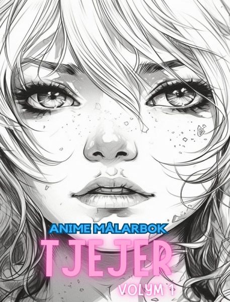 Anime målarbok TJEJER VOLYM 1