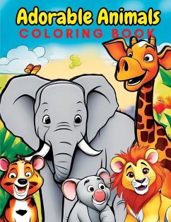 Adorable Animals Coloring Book for Kids - Mwangi, James