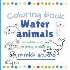 Water animals Coloring book