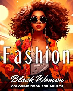 Black Women Fashion Coloring Book for Adults - Raisa, Ariana