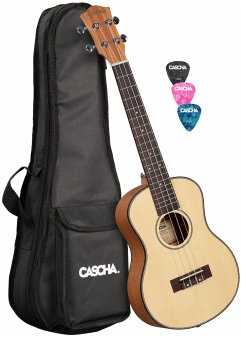 Tenor Ukulele Spruce Solid Top Lefthanded (incl. Bag padded, 3 Picks, Top: Spruce) Tenor Ukulele Spruce Solid Top Lefthanded (incl. Bag padded, 3 Picks, Top: Spruce)