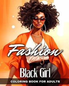 Black Girl Fashion Coloring Book for Adults - Raisa, Ariana