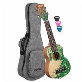 Soprano Ukulele Leafy (incl. Bag padded, 3 Picks)