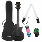 Ukulele Carbon Fibre Black Set