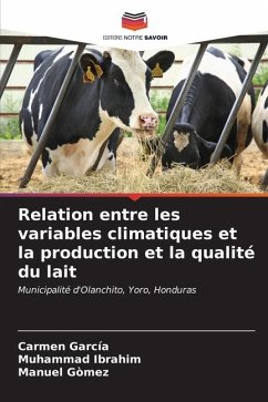 Relation entre les variables climatiques et la production et la qualité du lait - García, Carmen;Ibrahim, Muhammad;Gòmez, Manuel