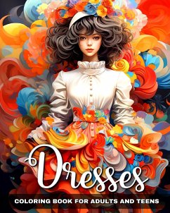 Dresses Coloring Book for Adults and Teens - Raisa, Ariana