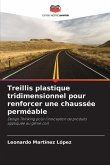 Treillis plastique tridimensionnel pour renforcer une chaussée perméable