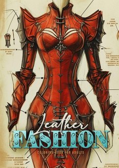 Leather Fashion Coloring Book for Adults Cover Leather Fashion Coloring Book for Adults