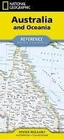 Cover National Geographic Australia and Oceania Map (Folded with Flags and Facts)