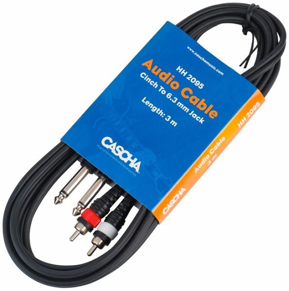 Guitar Cable 6 m (6,3 mm Straight Jack / 6,3 mm Angled Jack) Guitar Cable 6 m (6,3 mm Straight Jack / 6,3 mm Angled Jack)