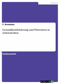 Gesundheitsförderung und Prävention in Lebenswelten (eBook, PDF)