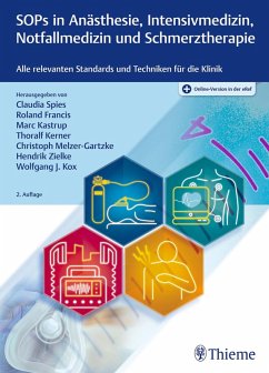 SOPs in Anästhesie, Intensivmedizin, Notfallmedizin und Schmerztherapie (eBook, ePUB)