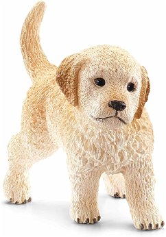 Schleich 16396 - Farm World, Golden Retriever Welpe, Hund, Tierfigur, Länge: 4,6 cm