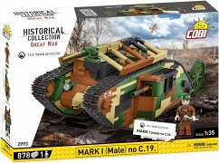 Cover COBI Historical Collection 2993 - Mark I (Male) no C.19, Great War, Panzer, Klemmbausteine, Bausatz