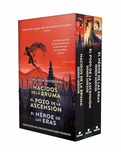 Cover Estuche Trilogía Mistborn (pack con: Nacidos de la bruma   El Pozo de la ascensión   El héroe de las eras)