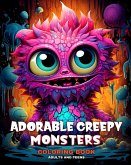 Adorable Creepy Monsters Coloring Book for Adults and Teens