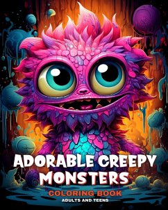 Adorable Creepy Monsters Coloring Book for Adults and Teens - Raisa, Ariana