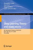 Deep Learning Theory and Applications (eBook, PDF) Deep Learning Theory and Applications (eBook, PDF)