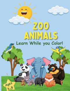 Zoo Animals Coloring Book - King, Indya