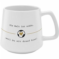 Cover Tasse Motiv Welt, konisch