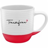 Tasse mit Rillen Motiv Traumfrau