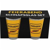 Schnapsglas-Set Motiv Feierabend