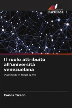 Il ruolo attribuito all'università venezuelana - Tirado, Carlos