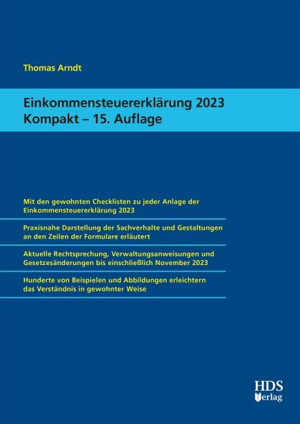 Einkommensteuererklärung 2023 Kompakt (eBook, PDF)