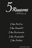 5 Reasons to NEVER give up! I Am Positive, I Am Powerful, I Am Passionate, I Am Purposeful, I Am Perfect