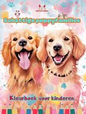Schattige puppyfamilies - Kleurboek voor kinderen - Creatieve scènes van leuke en speelse hondenfamilies