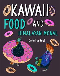 Kawaii Food and Himalayan Monal Coloring Book - Paperland