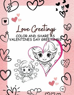Hearts Color and Greetings Book - King, Indya