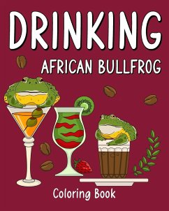 Drinking African Bullfrog Coloring Book - Paperland