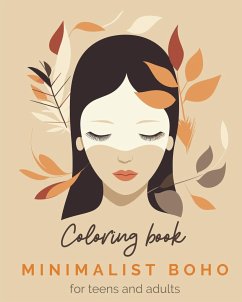 Minimalist Boho Coloring Book for Teens and Adults - Tate, Astrid