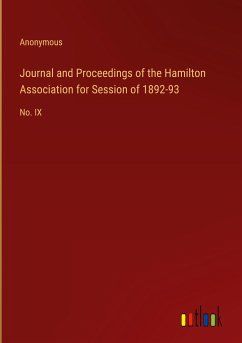 Journal and Proceedings of the Hamilton Association for Session of 1892-93 - Anonymous