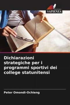 Dichiarazioni strategiche per i programmi sportivi dei college statunitensi - Omondi-Ochieng, Peter