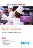 Técnico de Cocina (estabilización). Test del temario específico. Comunidad Autónoma de Madrid