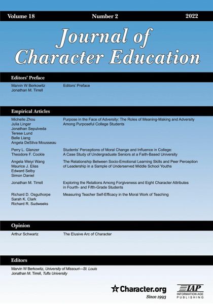 Journal of Character Education (eBook, PDF) Journal of Character Education (eBook, PDF)