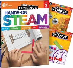 Cover 180 Days(tm) Steam, Science, & Math Grade 3: 3-Book Set