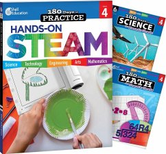 Cover 180 Days(tm) Steam, Science, & Math Grade 4: 3-Book Set