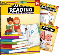 Cover 180 Days(tm) Reading, High-Frequency Words, & Printing Grade Pk: 3-Book Set