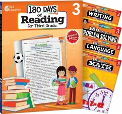 180 Days(tm) Reading, Math, Problem Solving, Writing, & Language for Grade 3: 5-Book Set - Multiple Authors