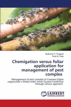 Chemigation versus foliar application for management of pest complex - Prajapati, Atulkumar P.;Patel, Parth B.
