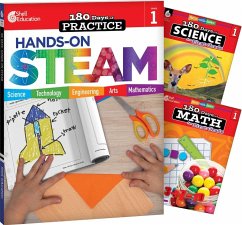 Cover 180 Days(tm) Steam, Science, & Math Grade 1: 3-Book Set